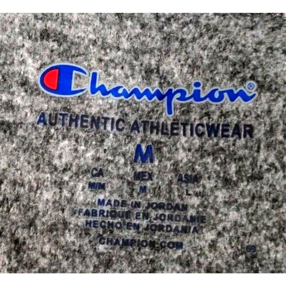 Champion Men Stadium Fleece Maroon Gray Quarter Zip Waffle Knit Hoodie‎ Men M - Picture 4 of 8